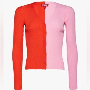 Staud Cargo Sweater Poppy Rosebud